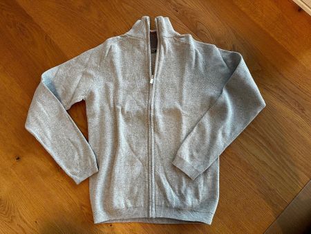 NEXT Feinstrickjacke Gr. 164, grau meliert