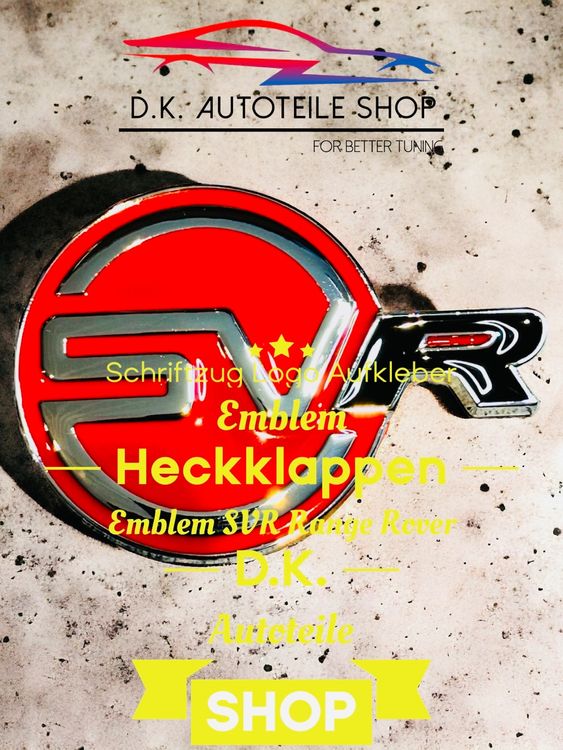Range Rover SVR Emblem Schriftzug Logo aus Metall NEU (Neu und ...