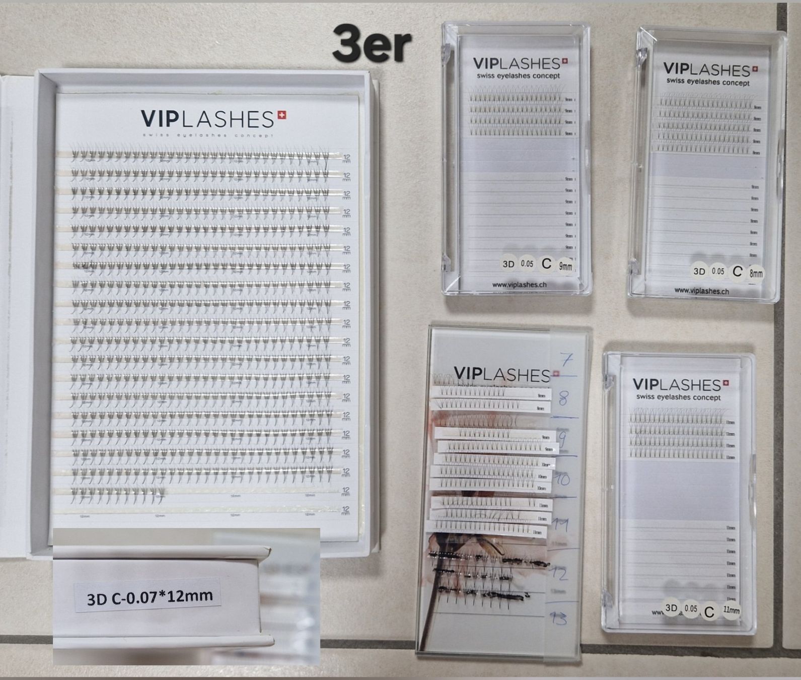 Make-up: VIPLASHES Lash Extensions Set – komplett – Nuovo (secondo la descrizione) da Wettingen venduto da Lady_glam 7