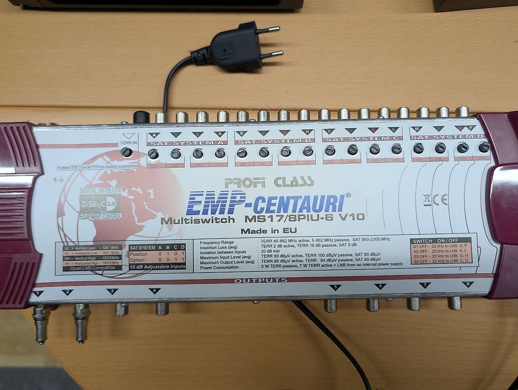 Elektronikbauteile: Sat Multischalter EMP-Centauri MS17/8PIU-6 V10 – Gebraucht aus Ueken von Bmwm5