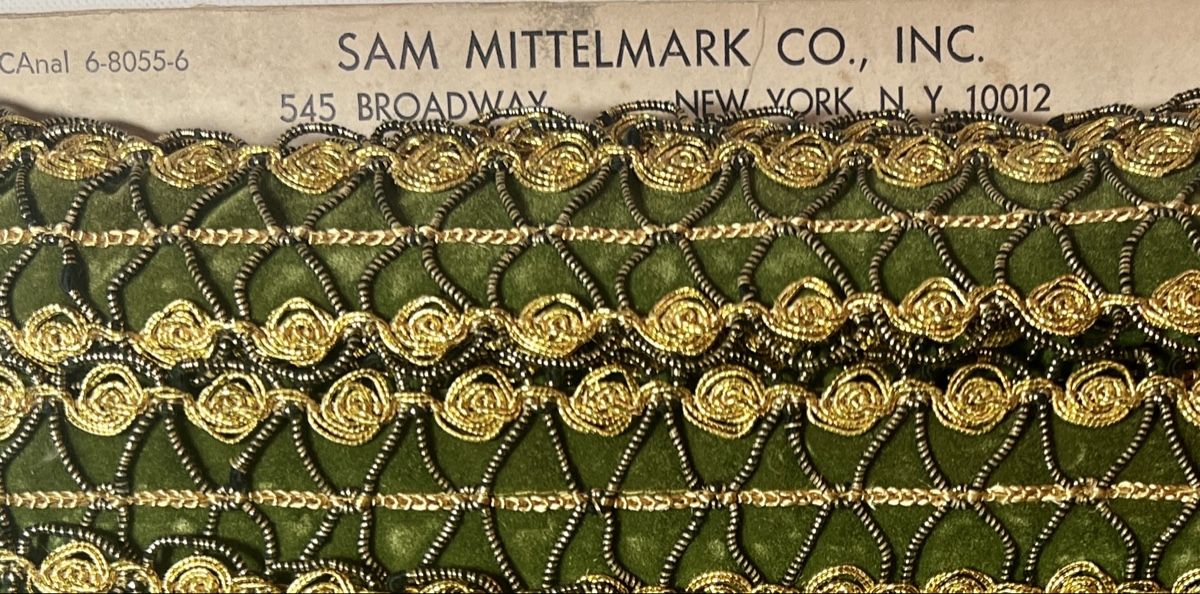 Stoffe: Vintage Brokat-Samtband USA. – Neu (gemäss Beschreibung) aus Zürich von rsa_dv8r 1
