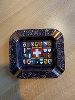 Vintage Swiss Coat of Arms Ashtray - Collector's Item