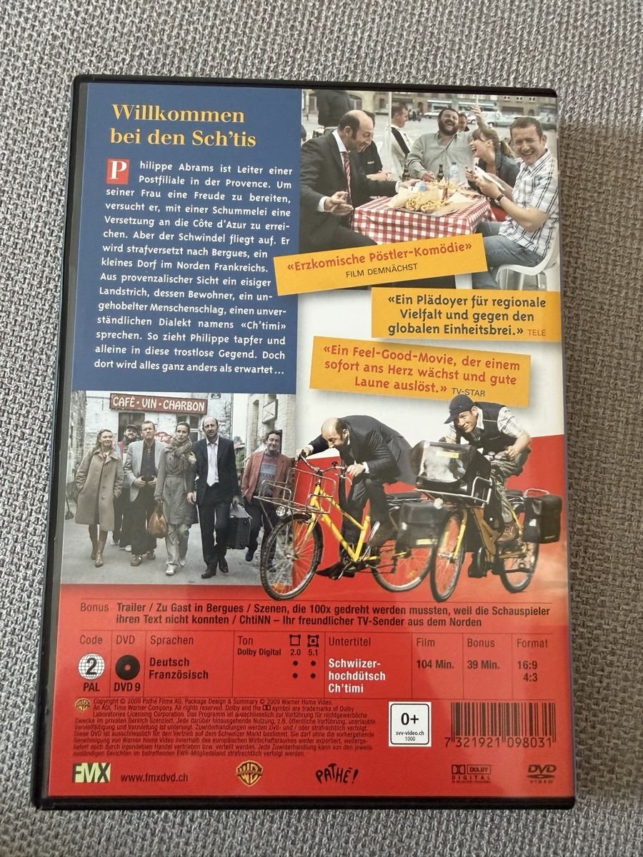 Tutti i DVDs: DVD Willkommen bei den Sch'tis neuwertig – Usato da Oberglatt ZH venduto da kaishu 1
