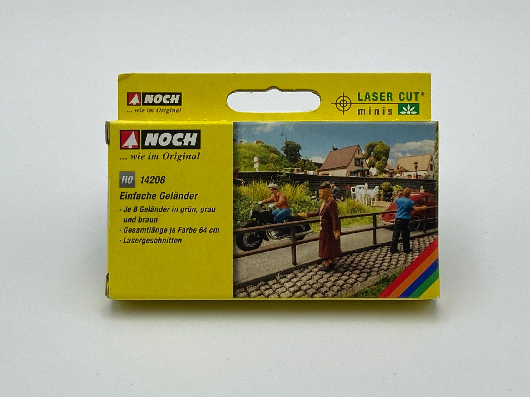 Noch Modellini di ferrovie: NOCH 14208 H0 Einfache Geländer – Nuovo e nell'imballaggio originale da Neukirch a.d. Thur venduto da MoBa-Shop