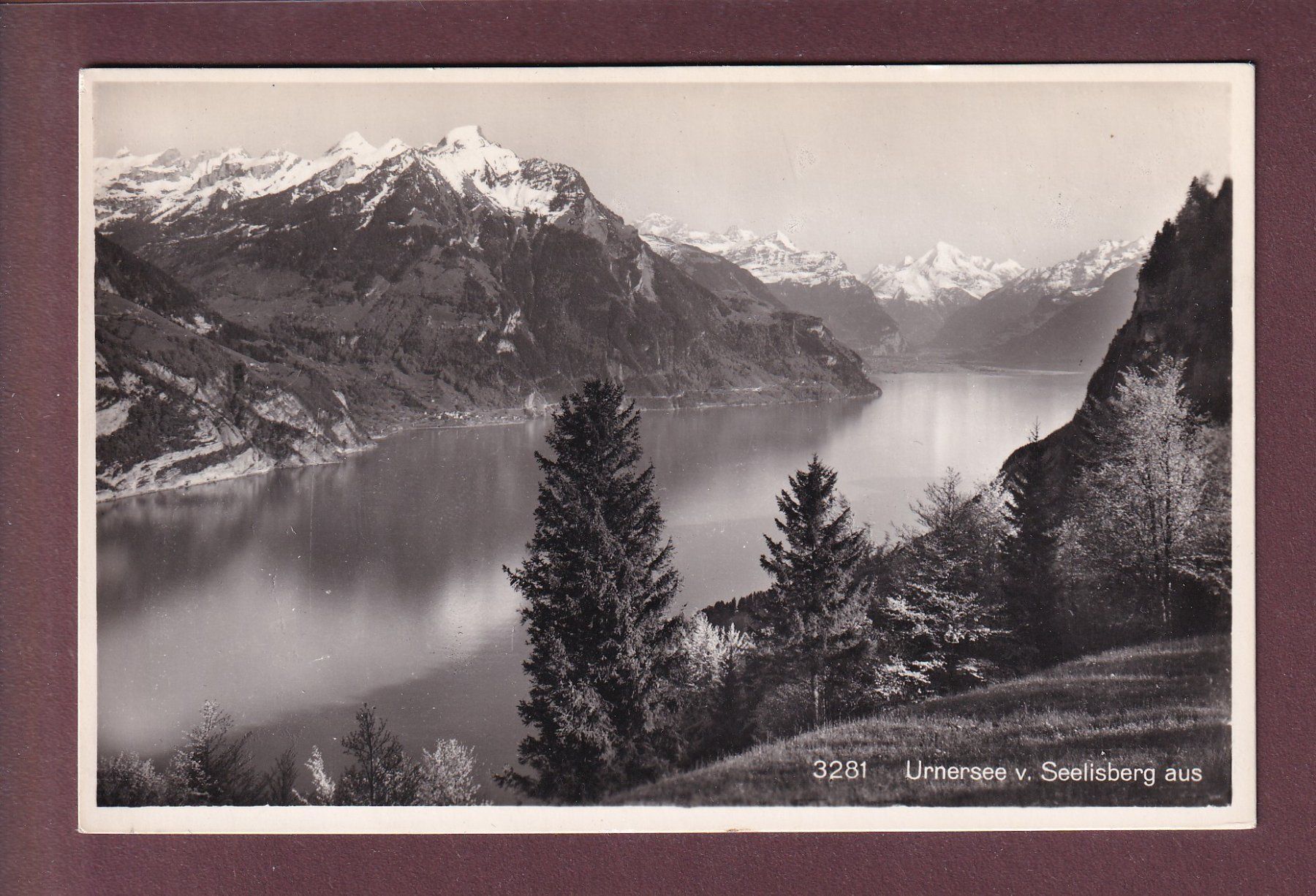 Cartoline postali: URNERSEE vom Seelisberg aus – Usato da Pully venduto da nicecards