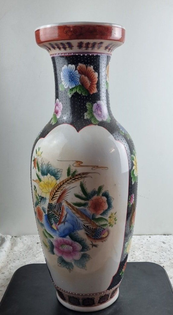 Vasi & Recipienti: Grosse Chinesische Balustervasen aus Keramik – Usato da Flums venduto da Flumsantik
