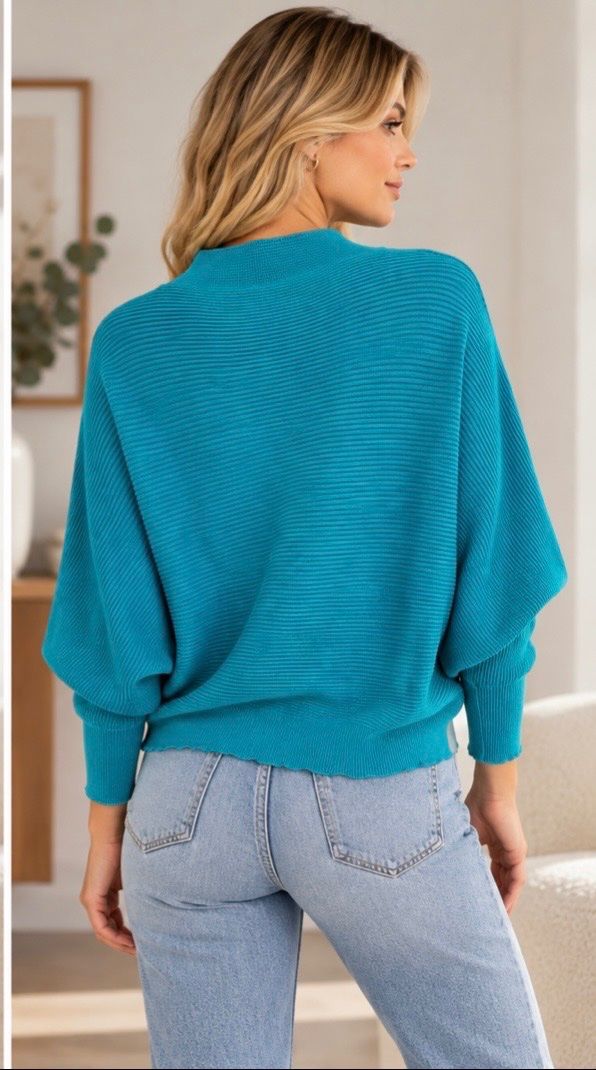 Pulls & Sweat-shirts: ZERO Strickpullover, Gr. 42, Petrol-Blau-komplett neu! – Neuf (Voir description) à Eglisau par Brewster1 1