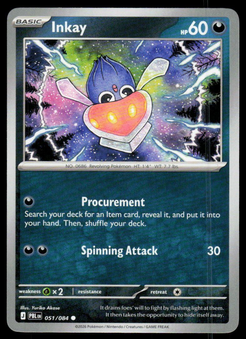 Pokémon Sammelbilder & Trading cards: Pokemon Inkay 051/084 – Gebraucht aus Herisau von Pokemon2025
