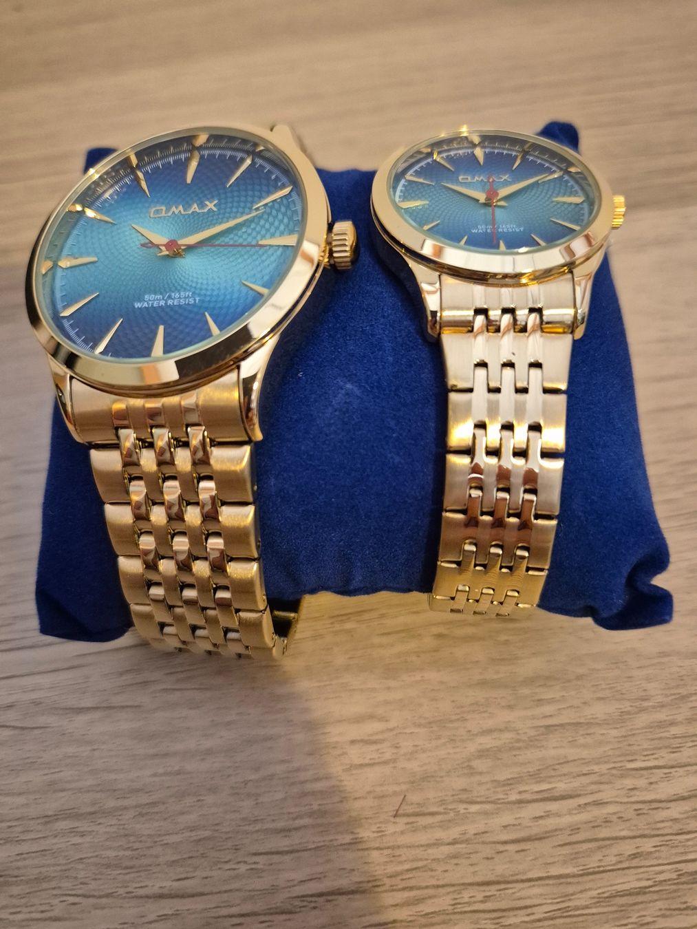 Orologi: OMAX Partneruhrenset gold / blau – Nuovo e nell'imballaggio originale da Zürich venduto da zah_967f 2