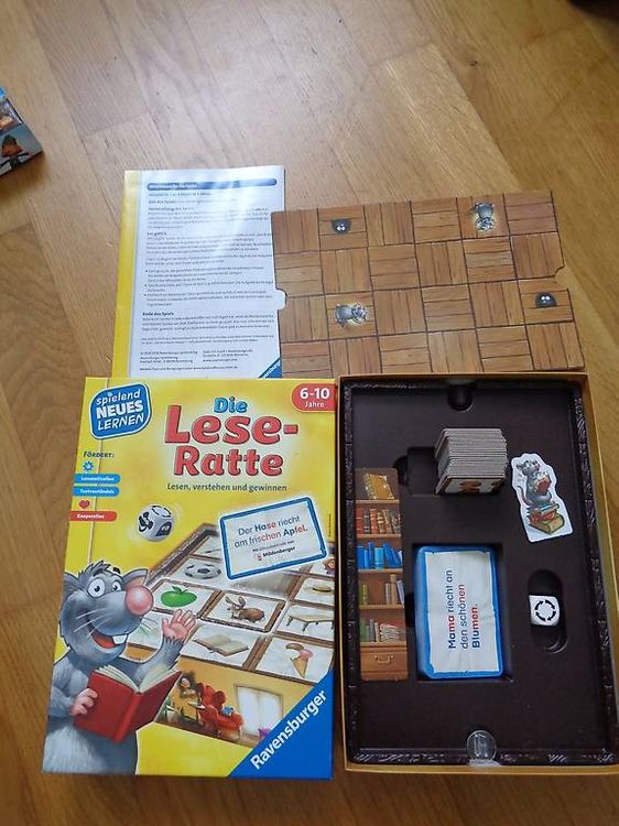 Ravensburger Die Lese-Ratte – Lernspiel Für Kinder Von 6-10 Jahren (1-4 Spieler, Fördert Lesemotivation & Textverständnis)