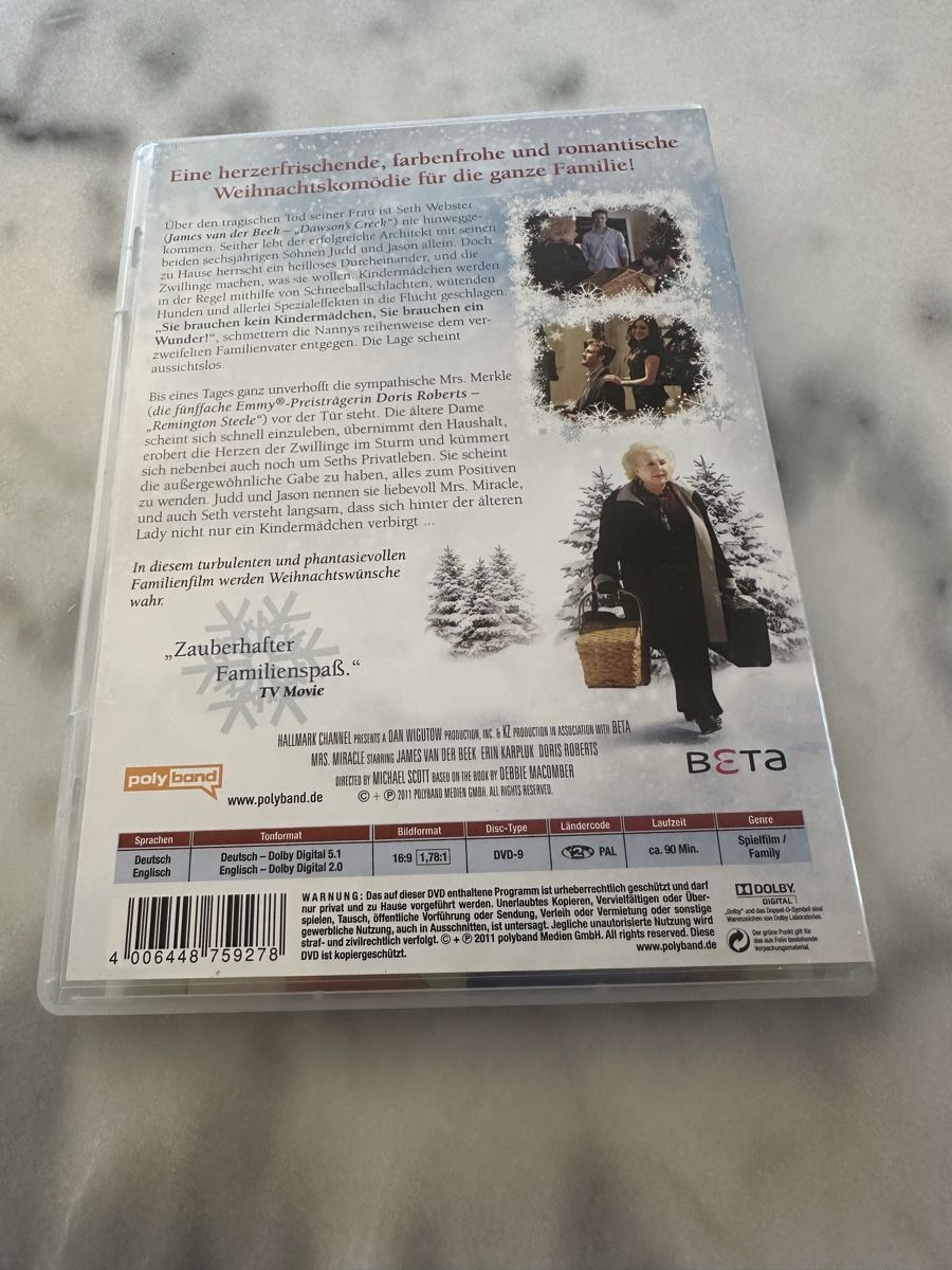Tutti i DVDs: Mrs. Miracle DVD - Ein zauberhaftes Kindermädchen – Usato da Bülach venduto da Chati_ 1