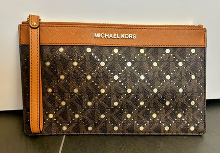 Clutch Michael Kors Braun Gold