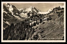 Mürren, Ansicht mit Breithorn und Schil