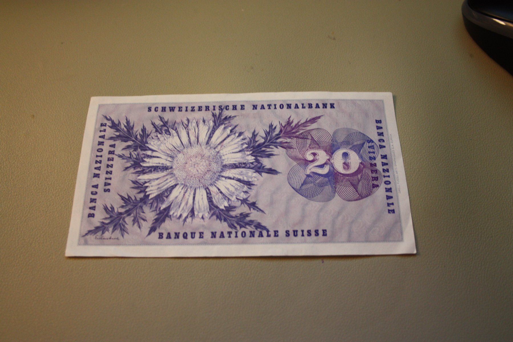 Banconote: Note Schweiz 20 Franken 09.04.1976 – Usato da Flüelen venduto da Alt-und-Neu 3