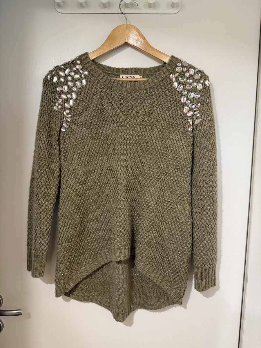 Maglioni & Felpe: Pull en tricot GOA orné de perles - Taille S/M – Usato da MASSONGEX venduto da Luluone