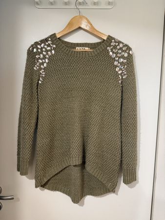 Pull en tricot GOA orné de perles - Taille S/M