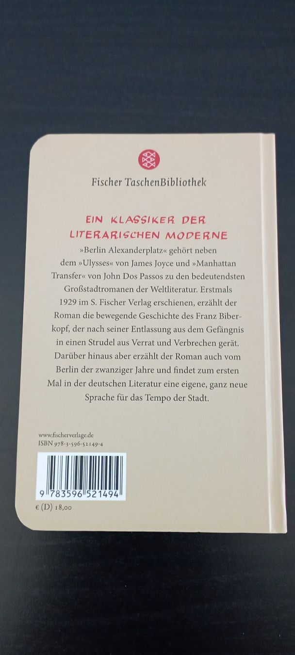 Libri: Alfred Döblin - Berlin Alexanderplatz – Usato da Allschwil venduto da pri_9lsr 1