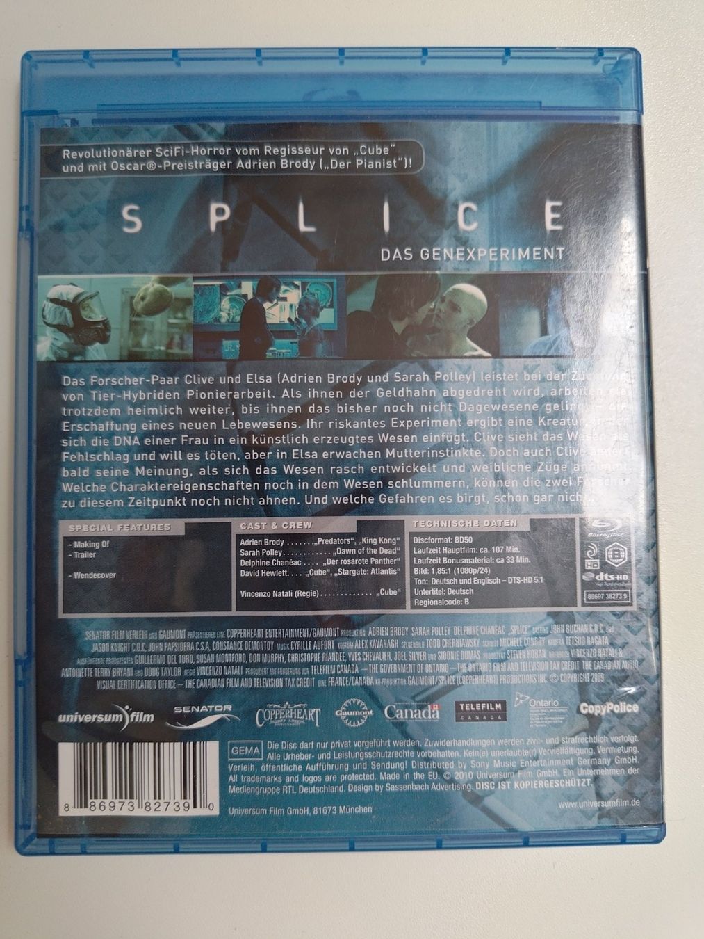 Alle DVDs: Splice – Gebraucht aus Liestal von Kratzilla 2