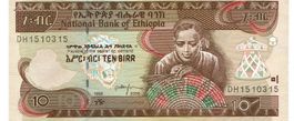 Ethiopia 10 Birr 1998-2006 P-48d UNZ