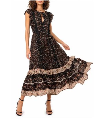 Ulla Johnston pure Silk Zanna Dress Robe Kleid 6 38