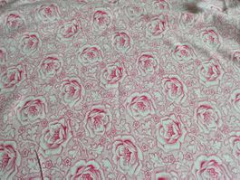 Vintage Duvetbezug Rosenmuster Rosa/Weiss, Romantisch!