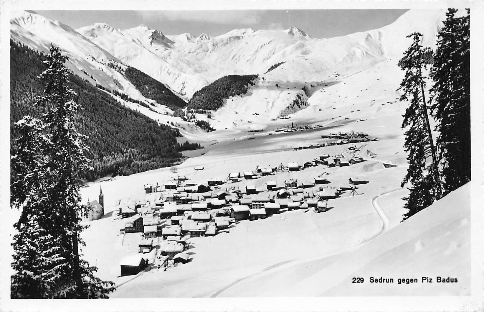 Cartes postales: Sedrun gegen Pia Bauds – D'occasion à Biasca par Blenio71