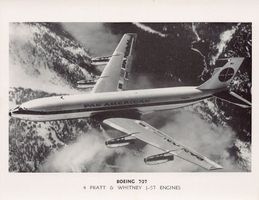 Boeing 707 - 4 Pratt & Whitney J-57 Engines