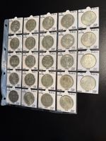 24x 100 Schilling Autriche Série complète – ~367g argent fin