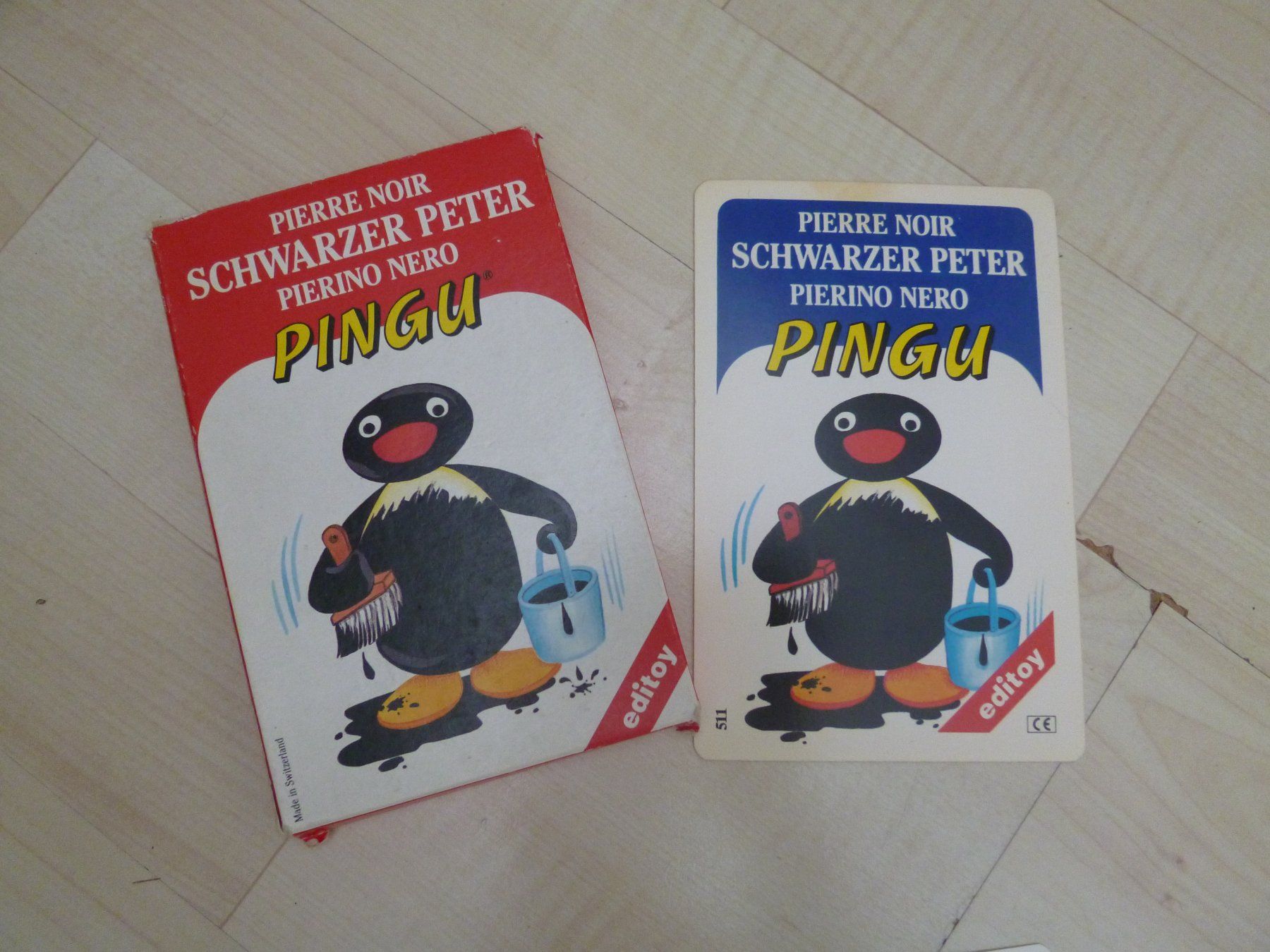 Giochi: 31 grosse Spielkarten PINGU  Schwarzer Peter - Spiel – Usato da Dättlikon venduto da Mamakuga 1