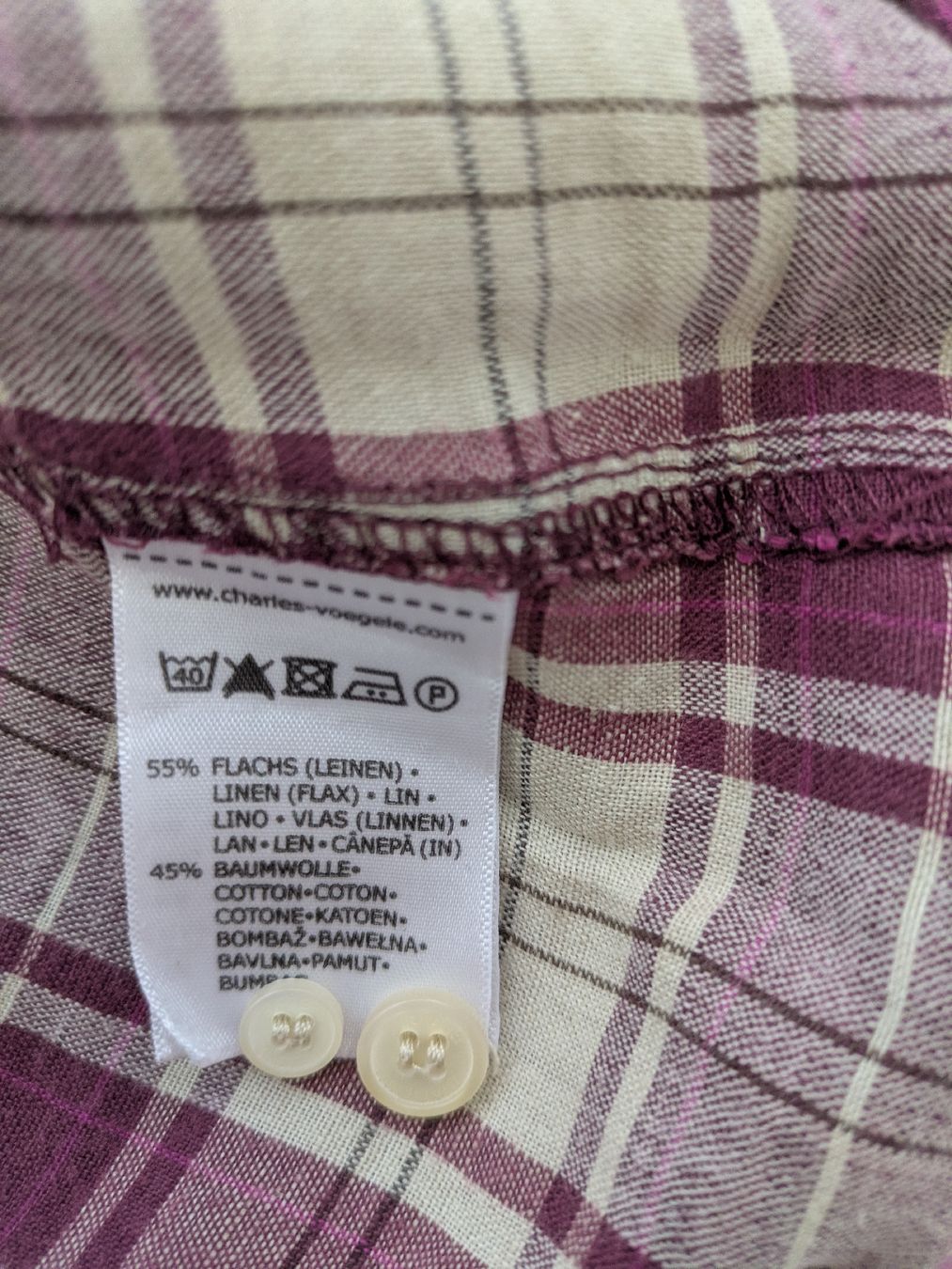 Camicie: Biaggini Hemd, Grösse L, Leinen/Baumwolle  – Usato da Rorschach venduto da joh_v2y2 4