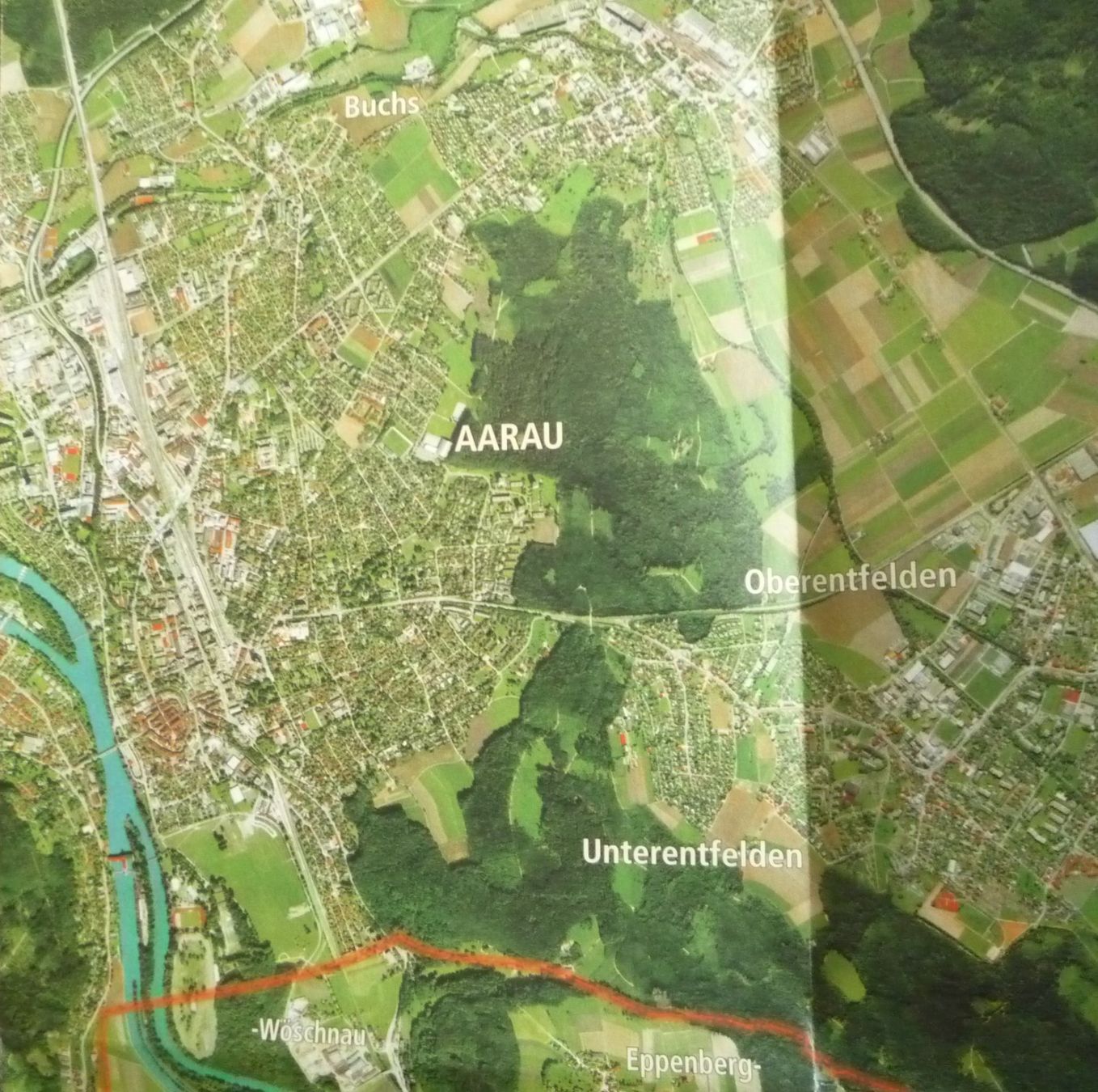 Landkarten & Atlanten: Stadtplan Aarau und Umgebung "Yellowcities" – Gebraucht aus Aarau von Aaran 1