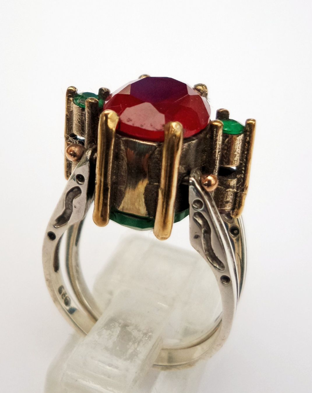 Ringe: Wechsel-Ring Silber mit Rubinen und Smaragden Grösse 58 – Neu (gemäss Beschreibung) aus Zürich von benedikt12 9