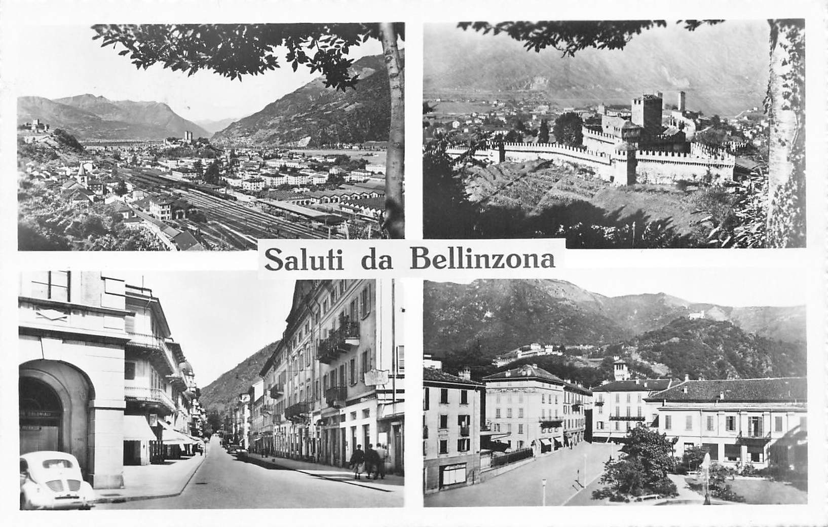 Ansichtskarten: Bellinzona castello Schloss – Gebraucht aus Biasca von Blenio71