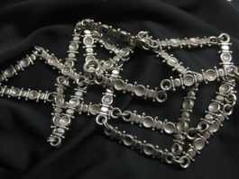 Antik Element Kette Collier Silber 925 / 70cm / 37g