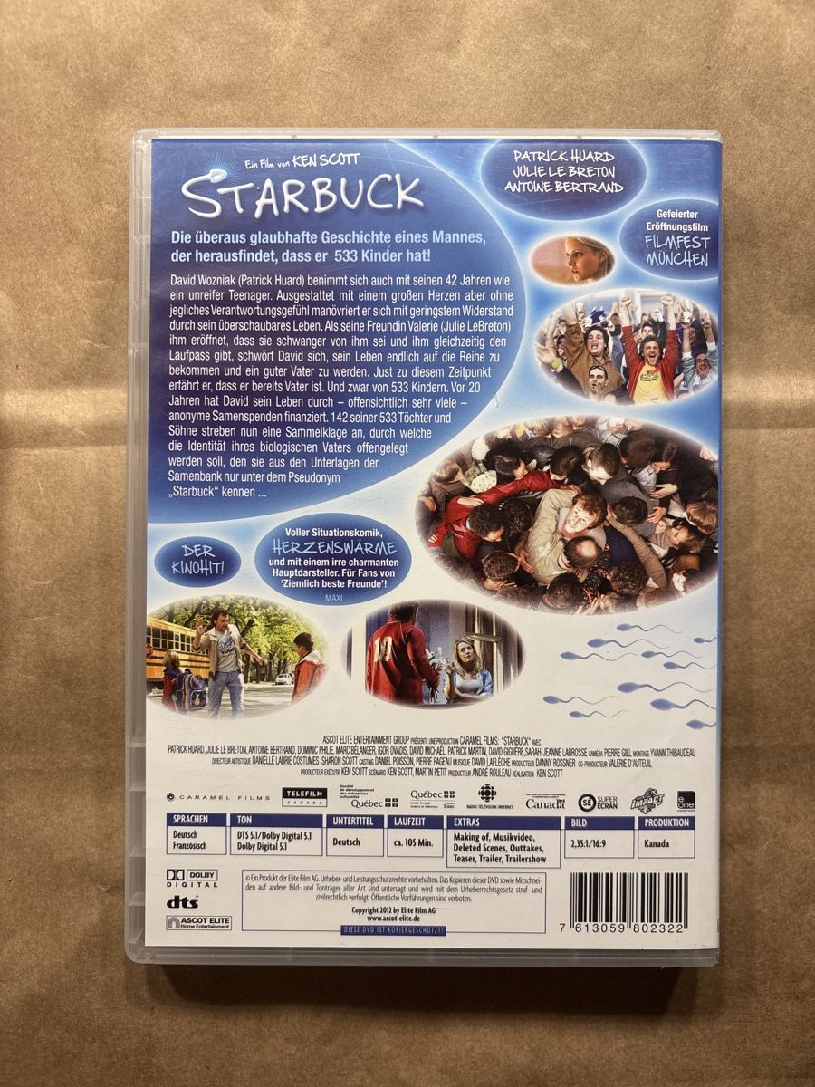 Tutti i DVDs: Starbuck (2204) – Usato da Ruswil venduto da Slivio_ 1