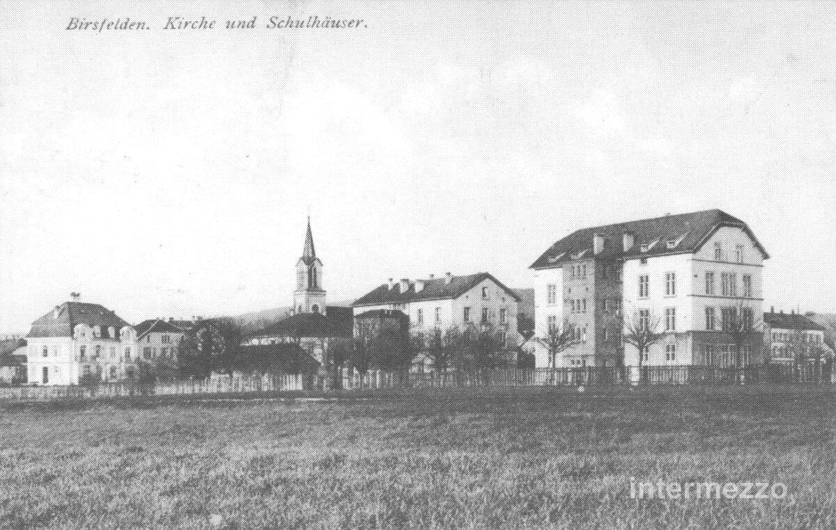 Ansichtskarten: Birsfelden BL // ca. 1920 REPRO Kirche und Schulhäuser – Gebraucht aus Basel von intermezzo12