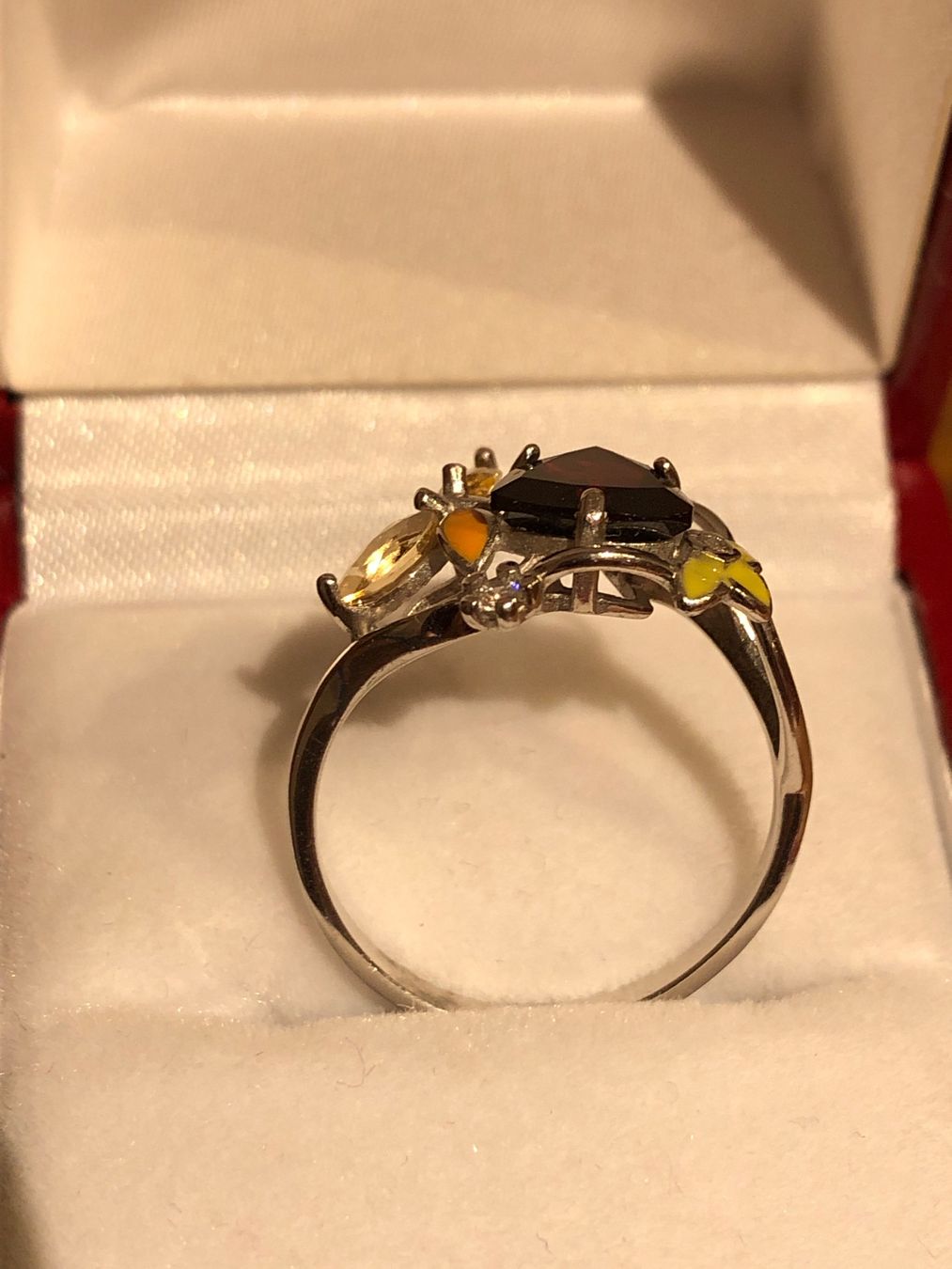Anelli: Ring Silber 925 Granat Emalie – Usato da Zollikofen venduto da lorik007 1