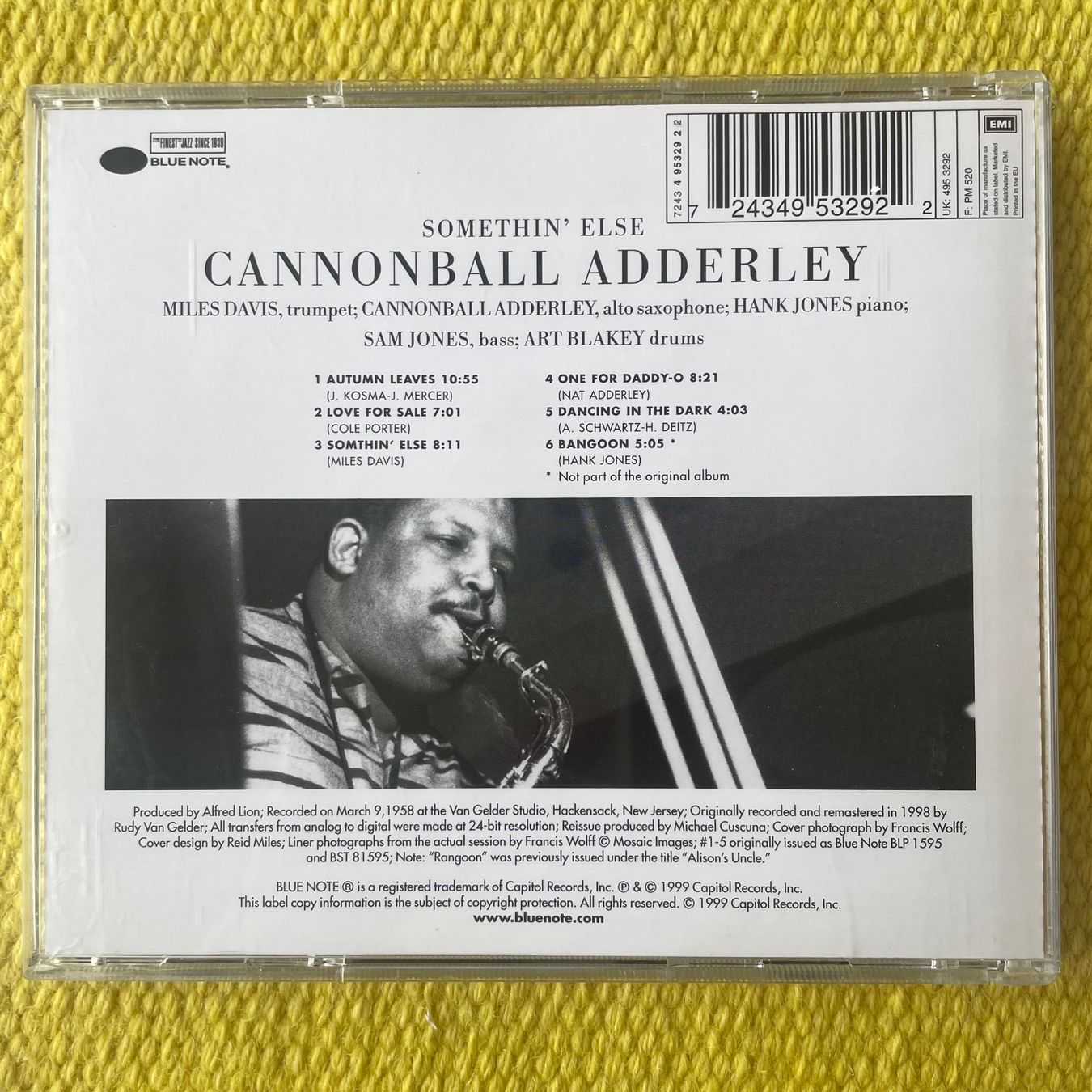 CD: JULIAN CANNONBALL ADDERLEY-SOMETHIN ELSE – Usato da Rorschacherberg venduto da CD-Roli 1