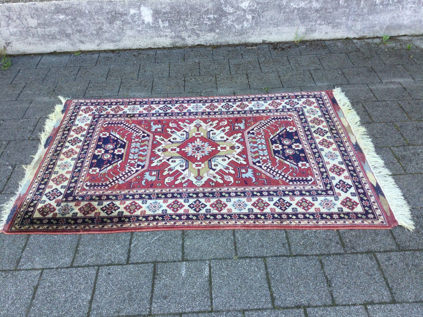 Tappeti: Gebrauchter alter Kazak Orientteppich mit schönem Muster – Usato da Wangen SZ venduto da kuriosum12 2