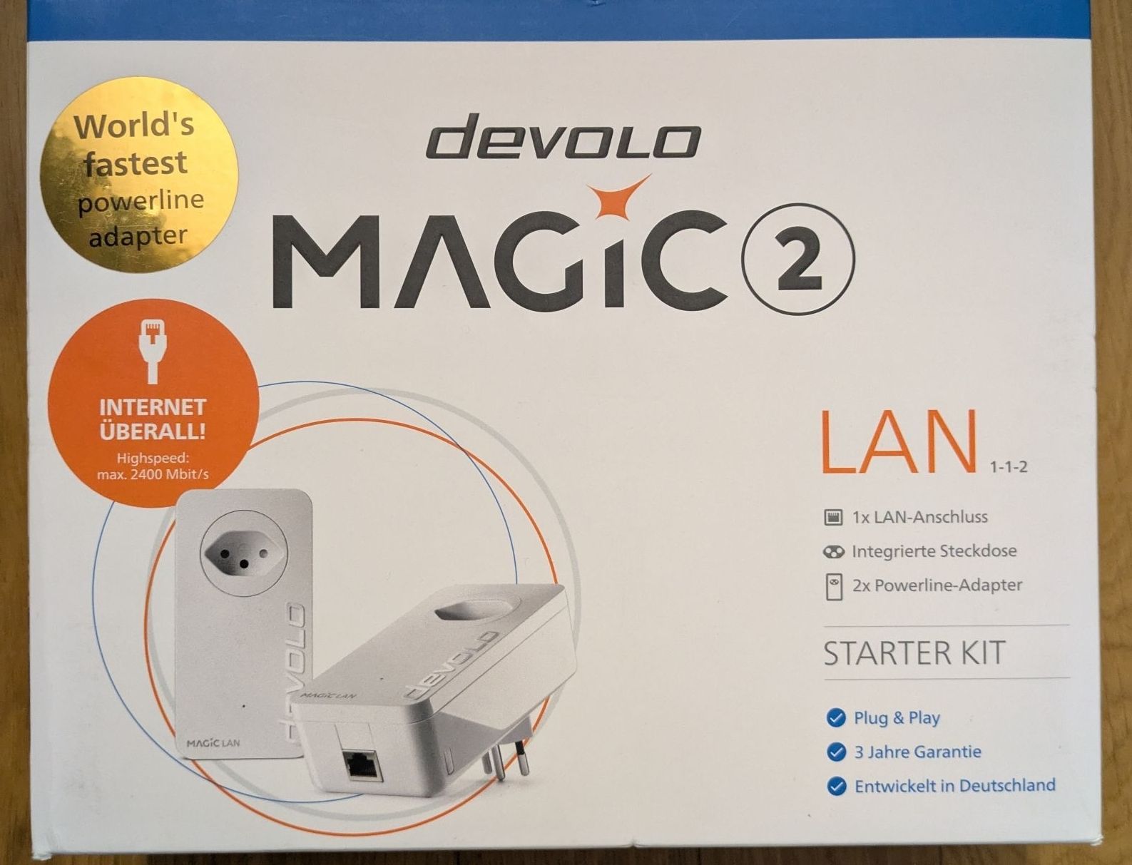 Devolo Unità & Adattatore: Devolo Magic 2 LAN Powerline Adapter - Starter Kit – Nuovo (secondo la descrizione) da Niederuzwil venduto da S.J.21