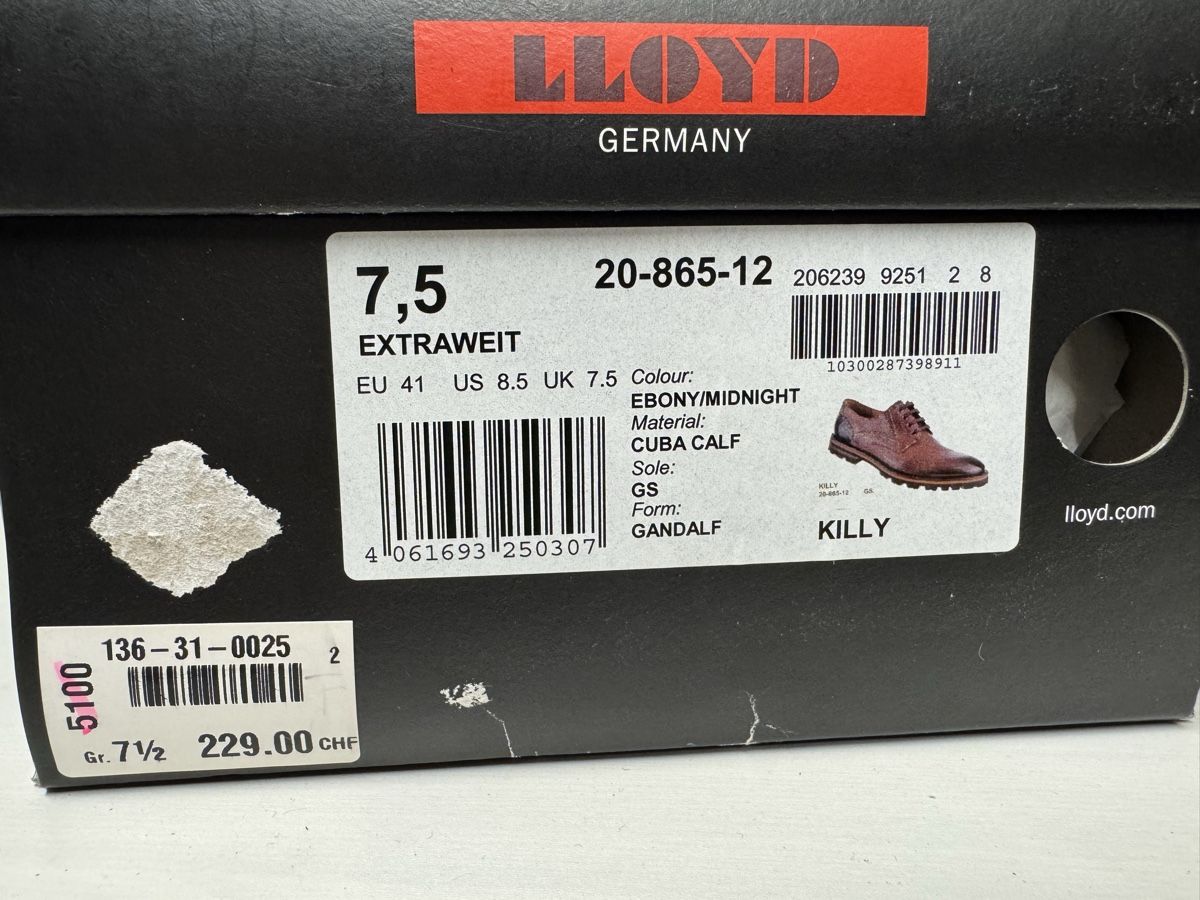 Lloyd Scarpe da uomo: Chaussures Lloyd Homme, taille 41 – Nuovo e nell'imballaggio originale da Brügg BE venduto da Goob 9