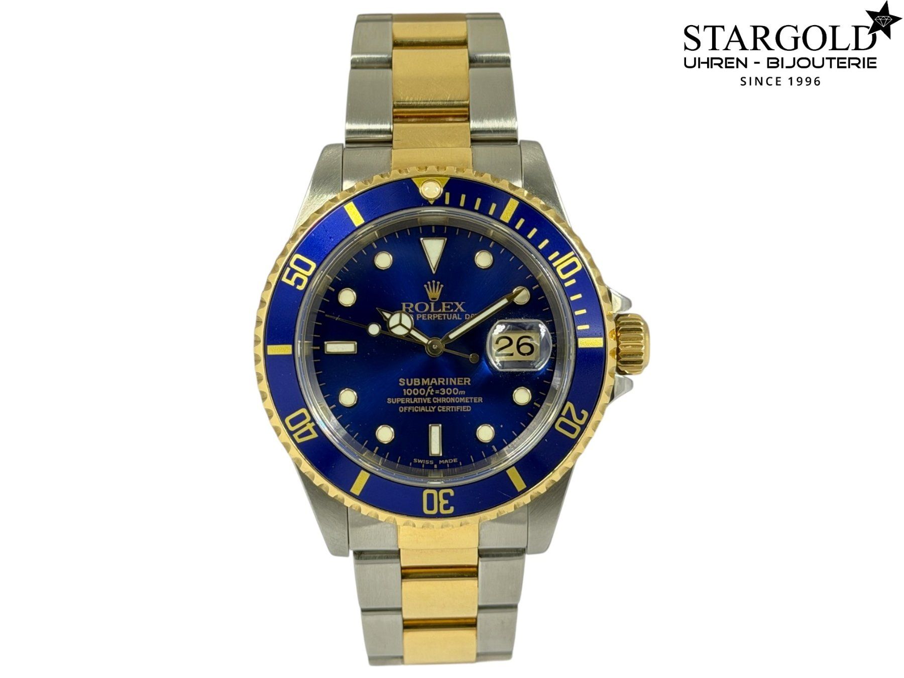 Rolex Orologi: Rolex Submariner Date "Bluesy" - 16613 – Usato da Zürich venduto da Stargold-Uhren