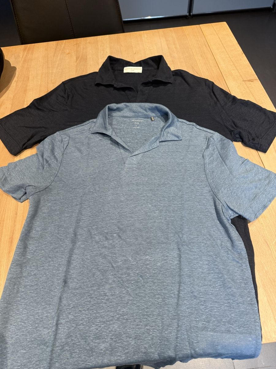 T-shirt: 2 edle Leinenshirt Herren – Nuovo (secondo la descrizione) da Kölliken venduto da deleina
