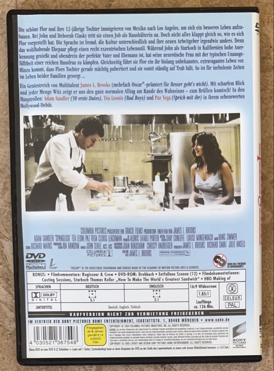 Alle DVDs: SPANGLISH – Neu (gemäss Beschreibung) aus Dietikon von AndreaSch01 1