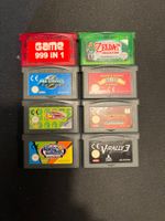 Acht Nintendo GameBoy Advance Spiele