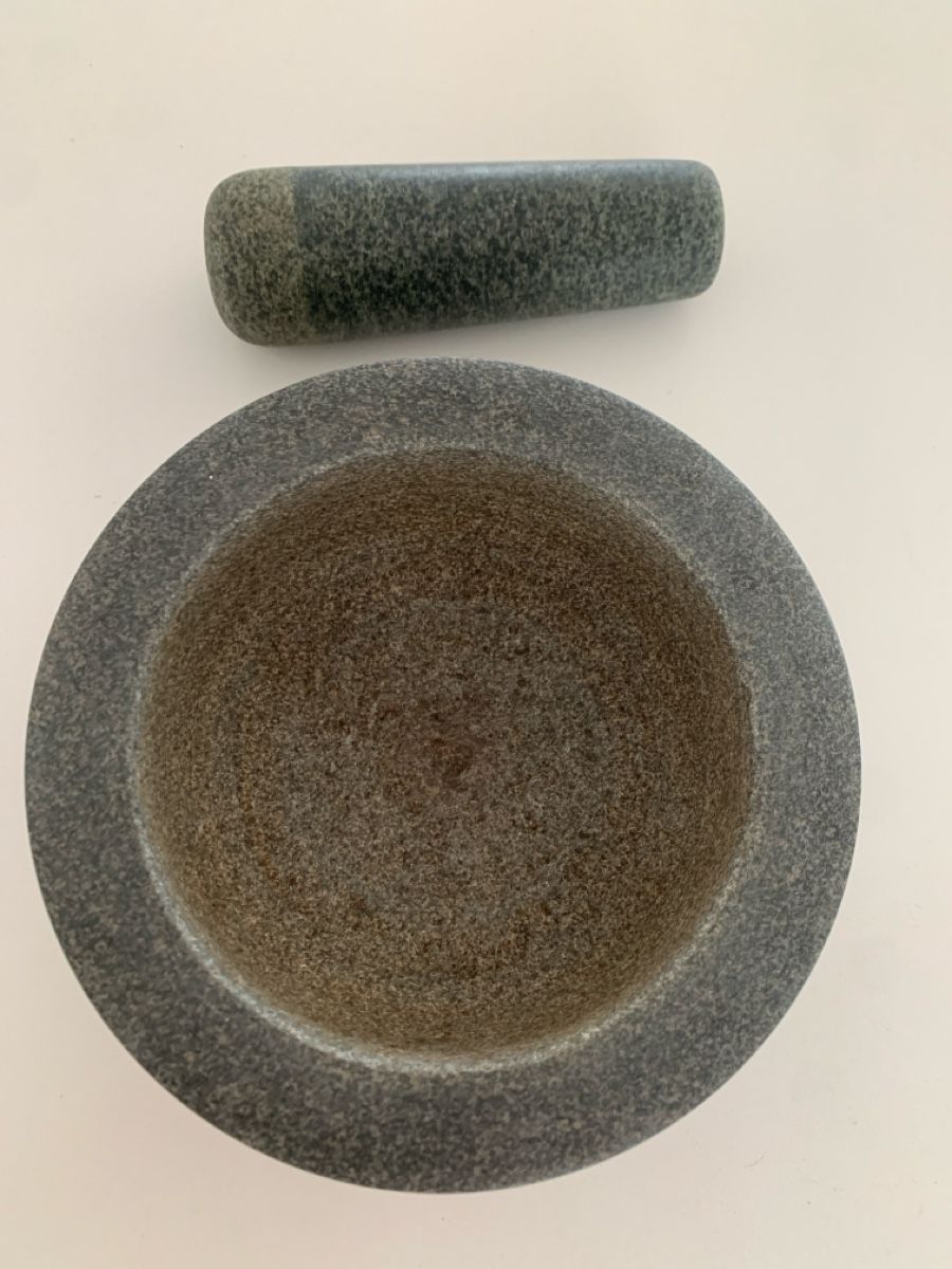 Autres pour cuisiner & mitonner: Stone Mortar and Pestle Set Grey Granite – D'occasion à Immensee par vgitter 3