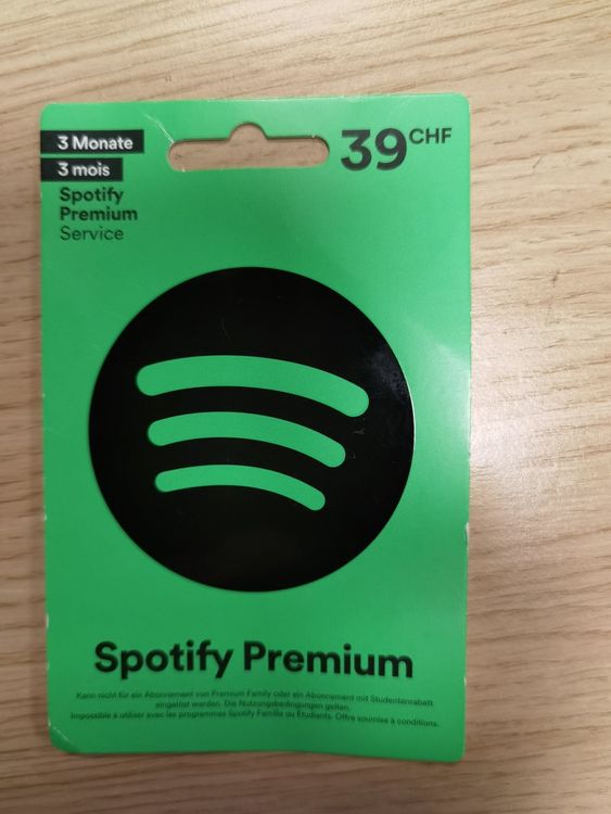 Spotify Premium 3 Monate | Kaufen auf Ricardo