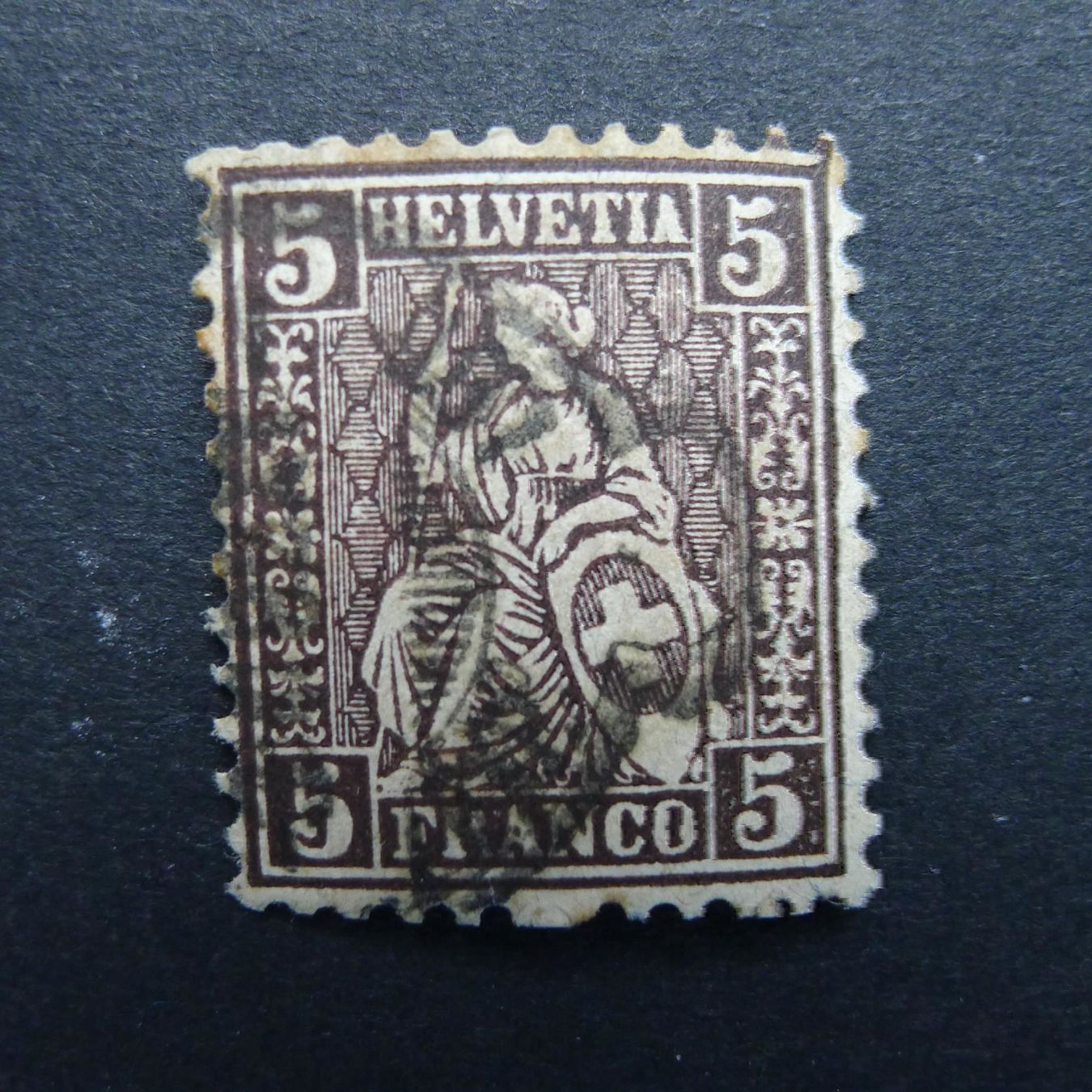 Alle Briefmarken: Nr. 30 mit Sackstempel – Gebraucht aus Dagmersellen von wyss1982
