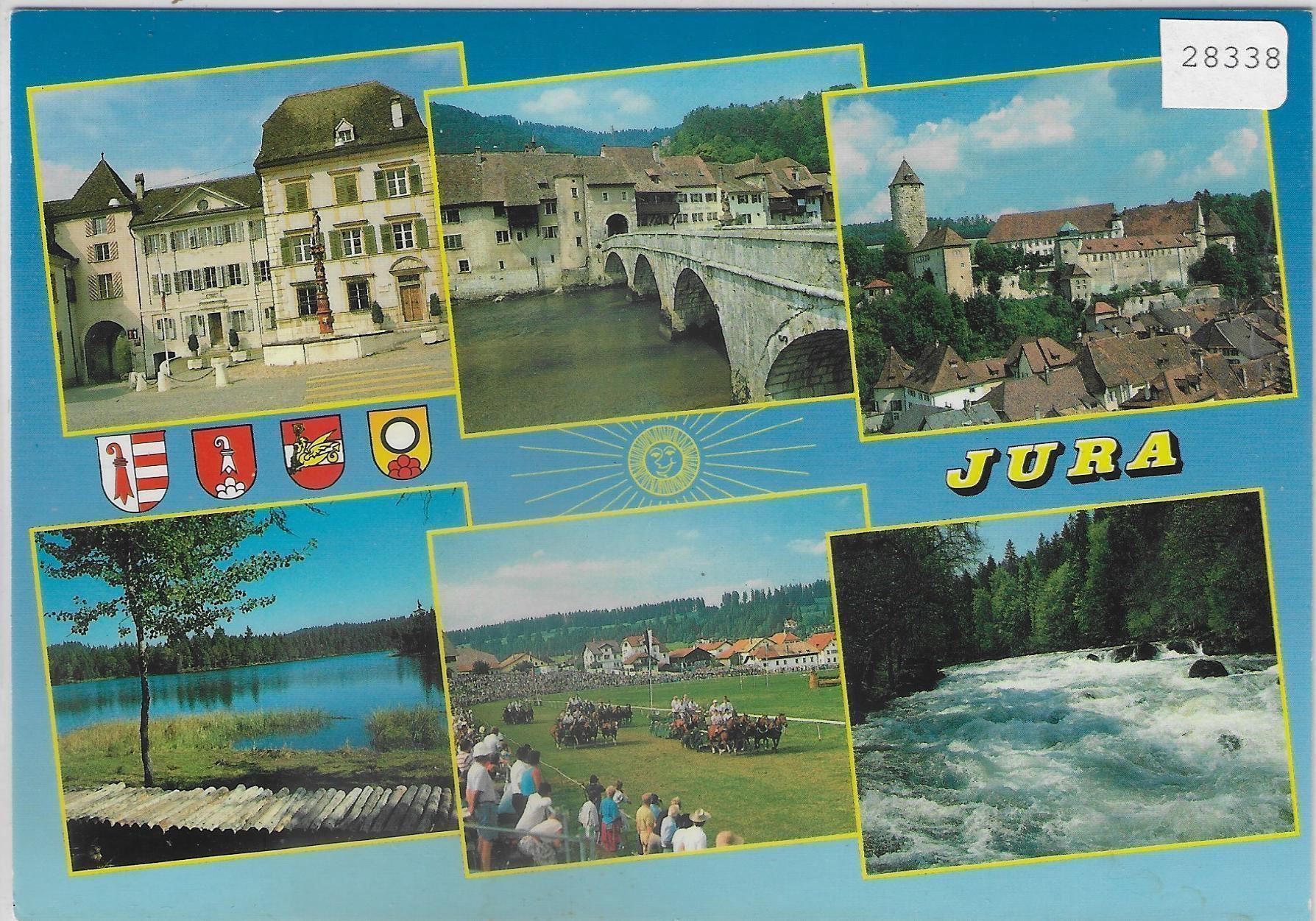 Cartoline postali: Jura - Delemont, Saint-Ursanne, – Usato da Ettingen venduto da Kartenplanet