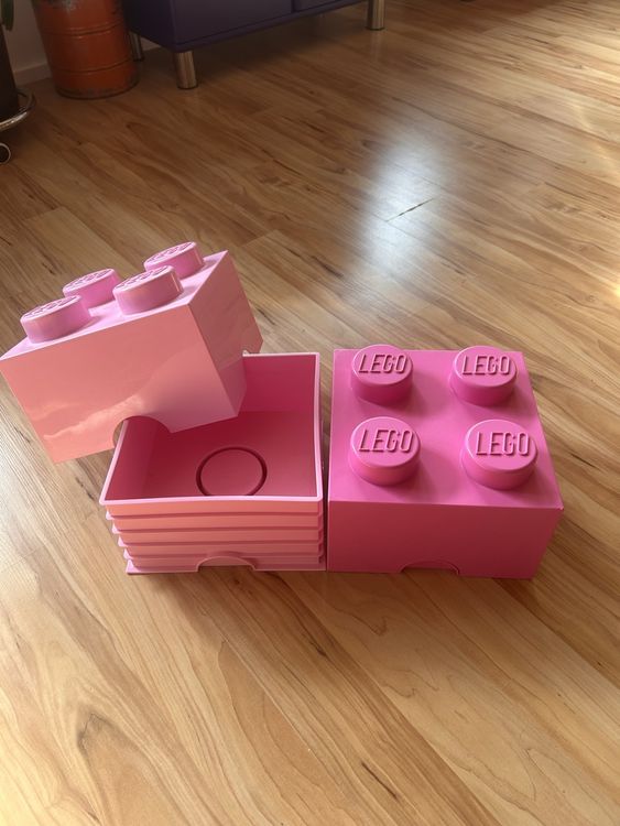 Rosa Lego Aufbewahrungsbox, 2er Set, (Gebraucht) in Häfelfingen für CHF ...